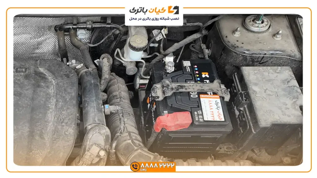 نصب باتری کیان پاور بر روی ام وی ایکس 55