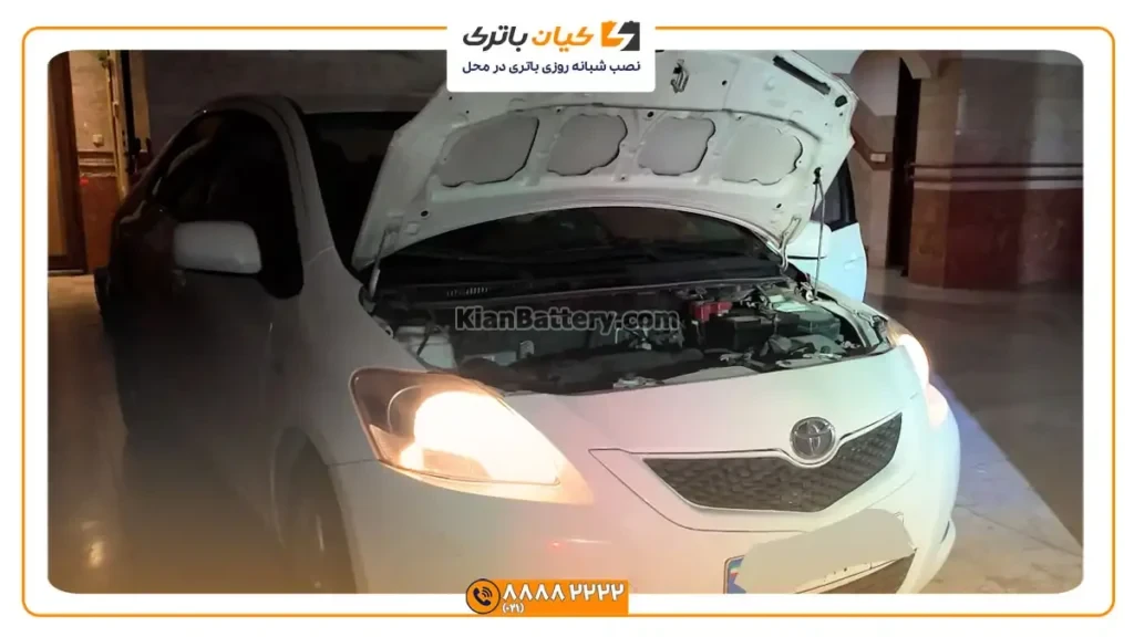و نصب باتری تویوتا یاریس