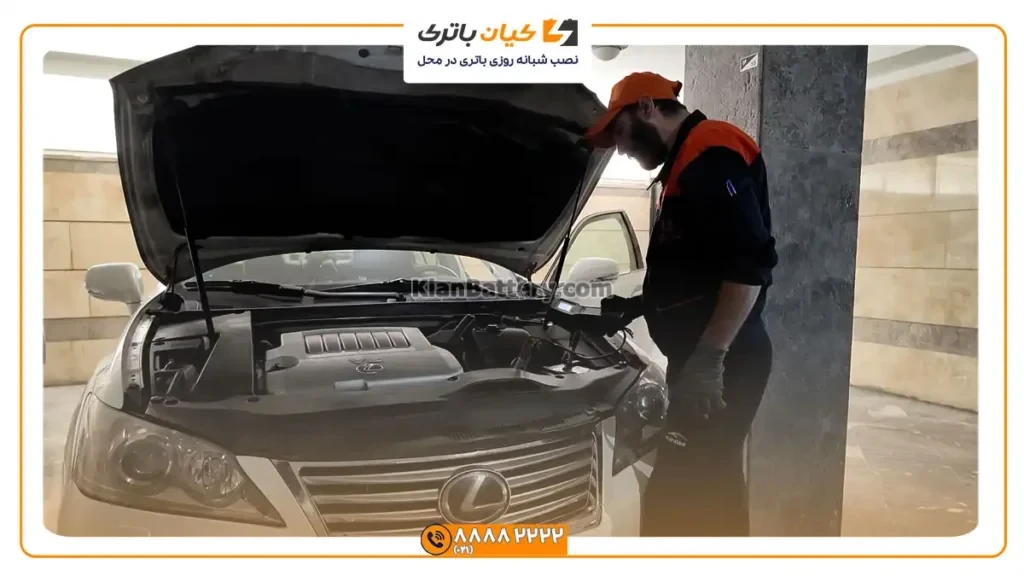 تست باتری لکسوس ای اس 350