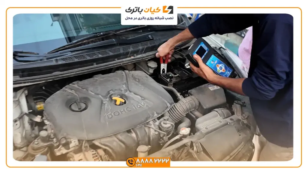 تست باتری هیوندای اکسنت