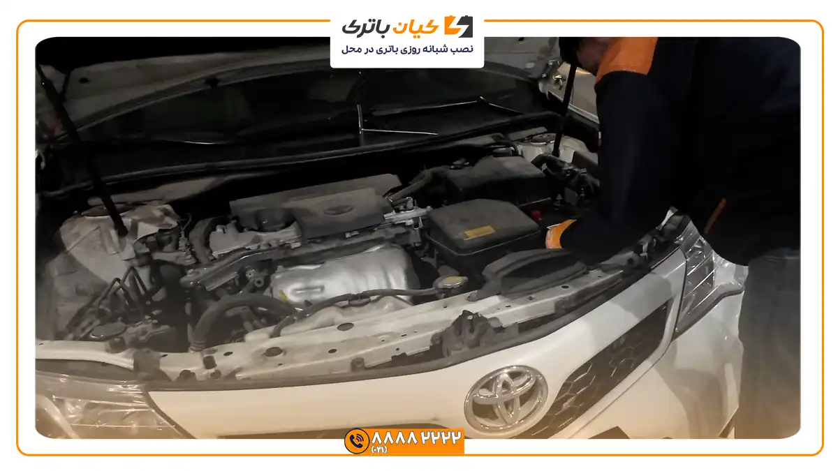 باتری مناسب خودروهای تویوتا 4 تعویض باتری تویوتا کمری