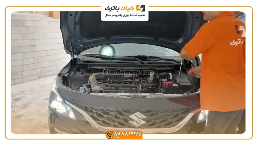 و نصب باتری سوزوکی بالنو