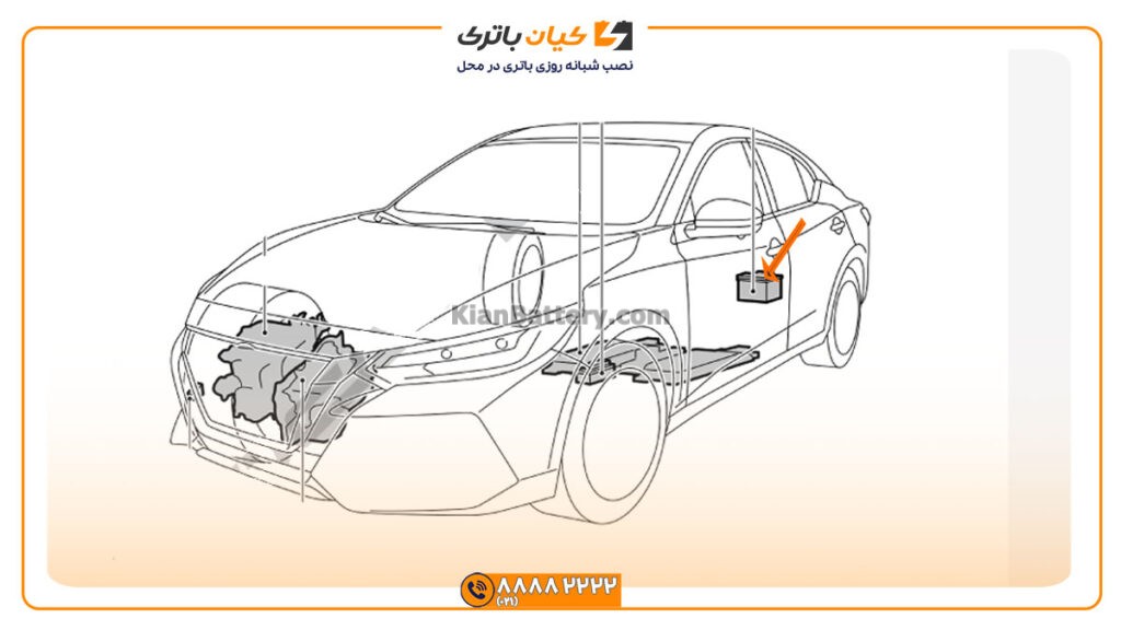 باتری نیسان سیلفی