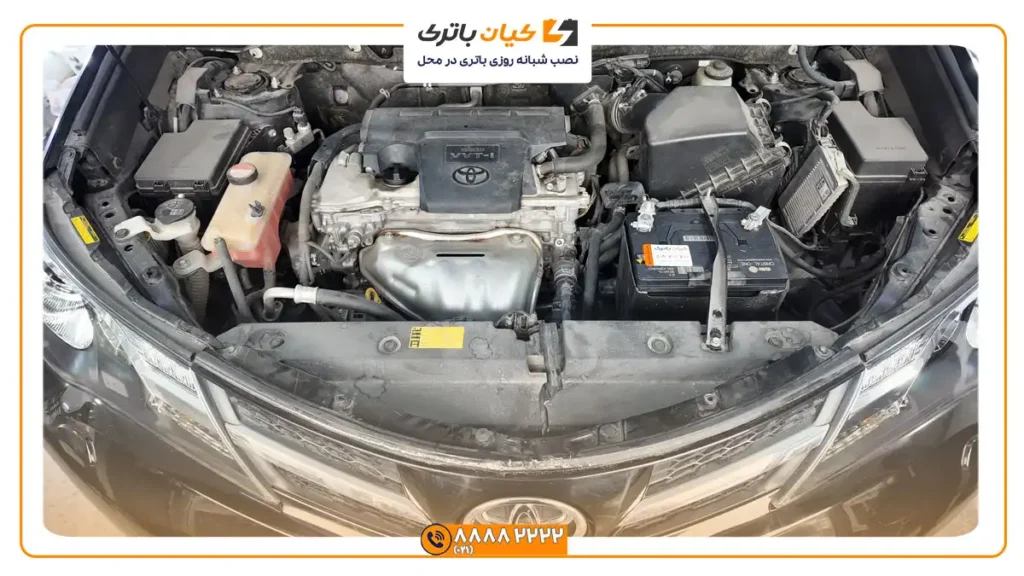 محل قرارگیری باتری تویوتا راو 4