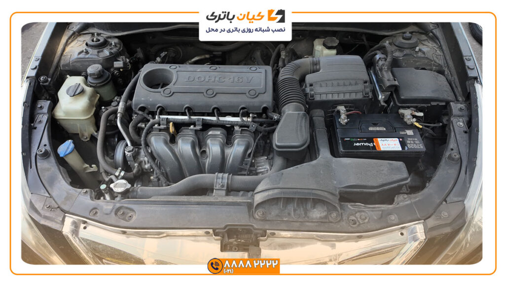 محل قرارگیری باتری هیوندای سوناتا