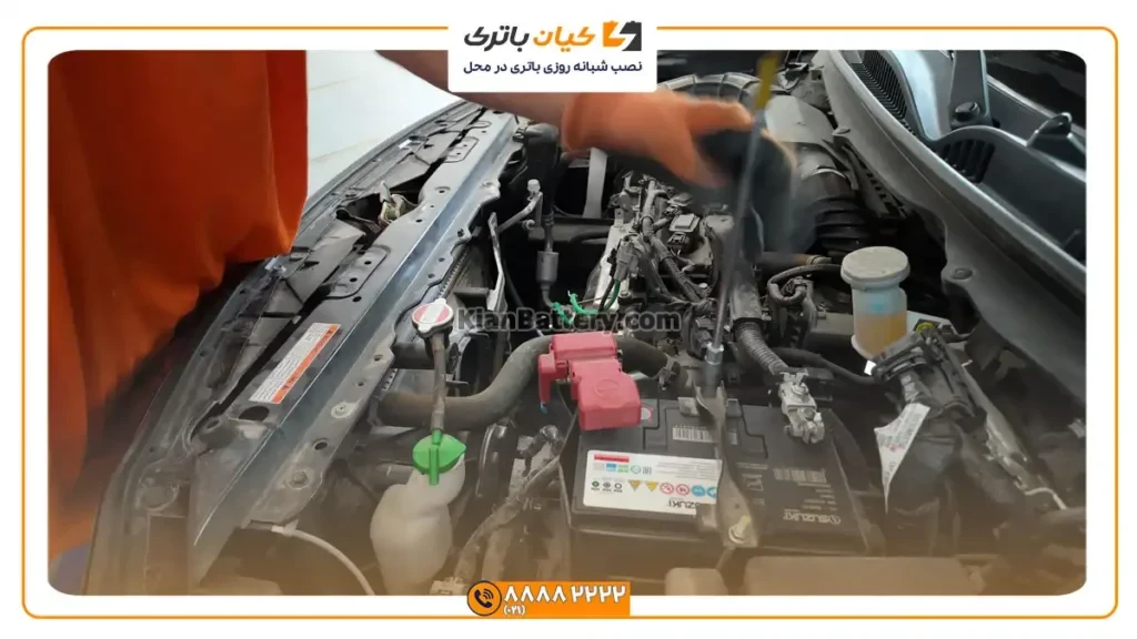 نصب باتری سوزوکی بالنو