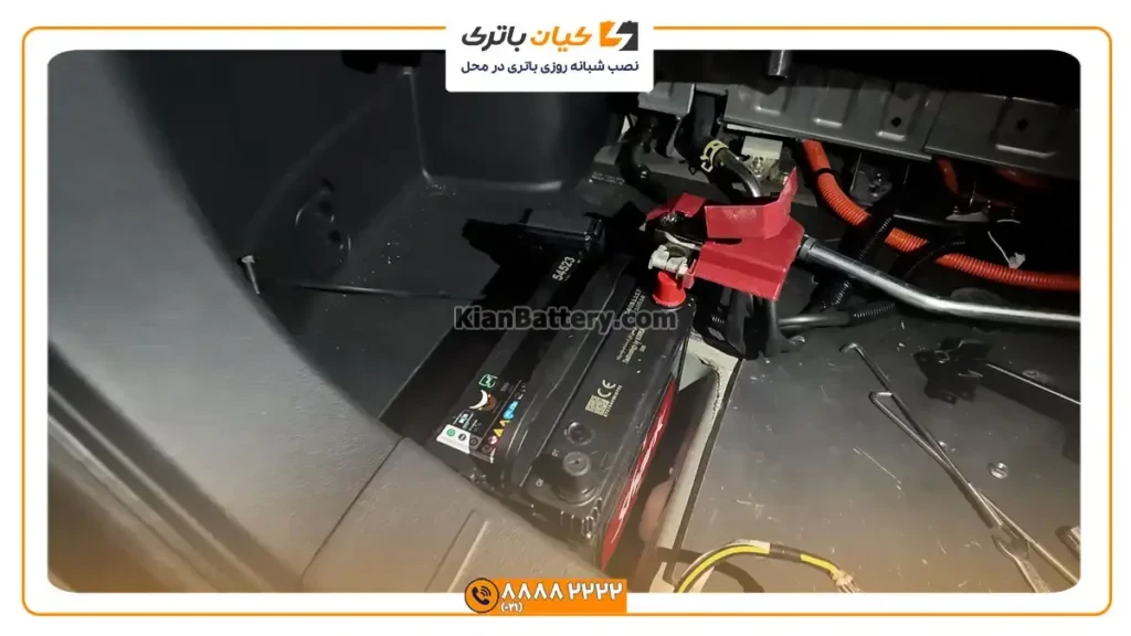 نصب باتری میتسوبیشی اوتلندر هیبرید