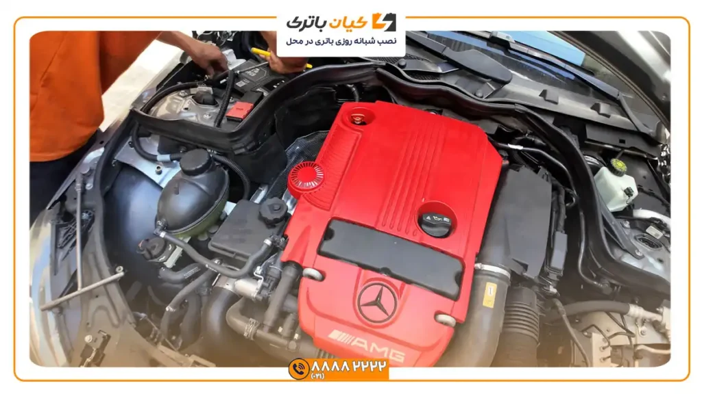 باتری بر روی CLS مرسدس بنز 350