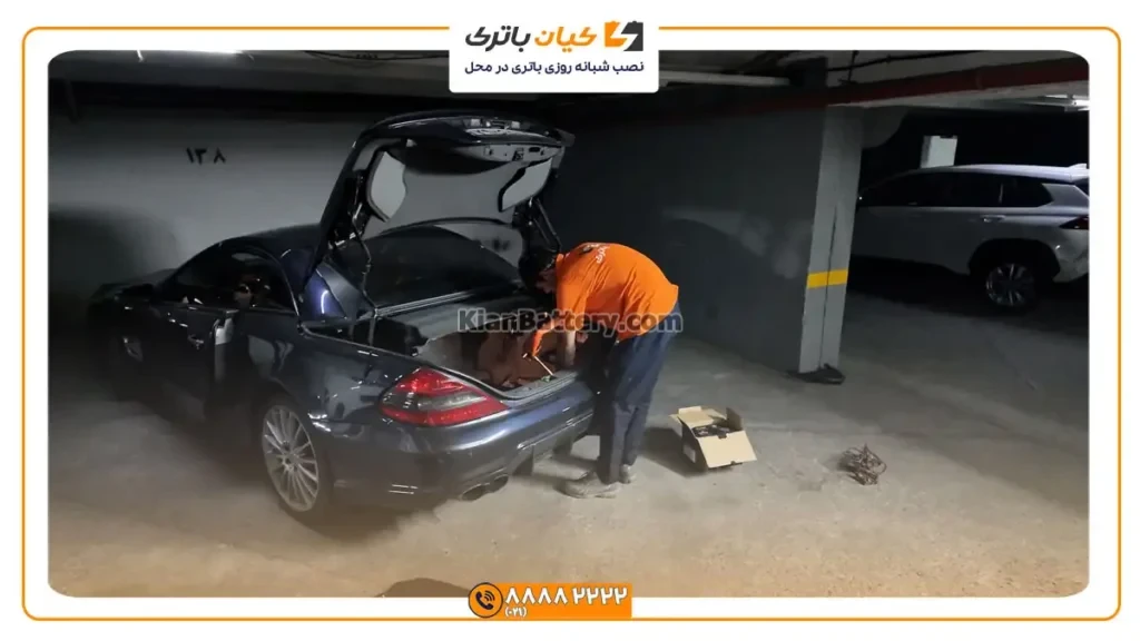 باتری بر روی بنز SL350