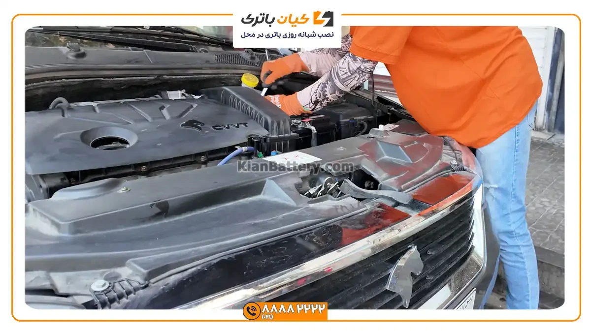 باتری مناسب خودروهای ایرانخودرو 4 باتری بر روی تارا