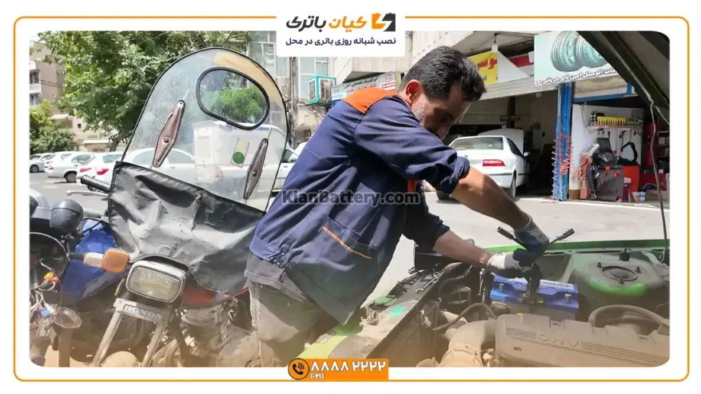 باتری بر روی پژو روآ