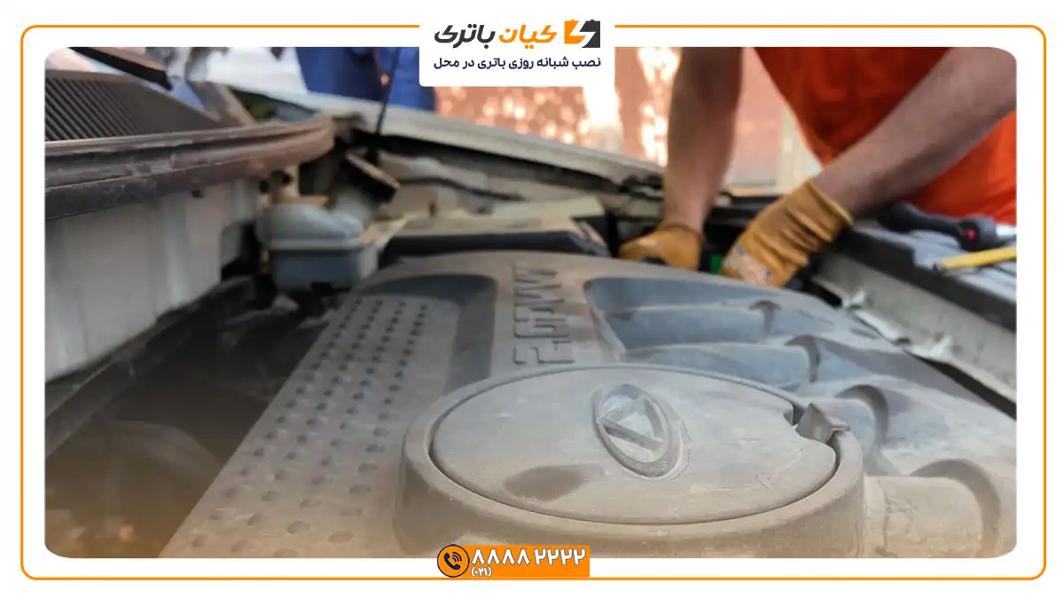 باتری مناسب خودروهای چری 2 نصب باتری بر روی چری تیگو 5