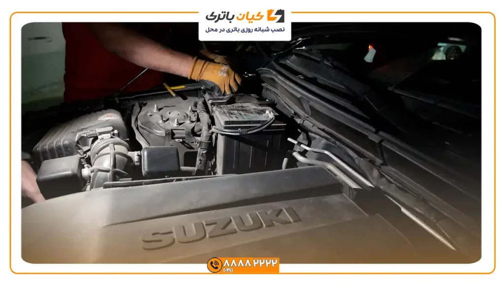 نصب باتری سوزوکی وتارا