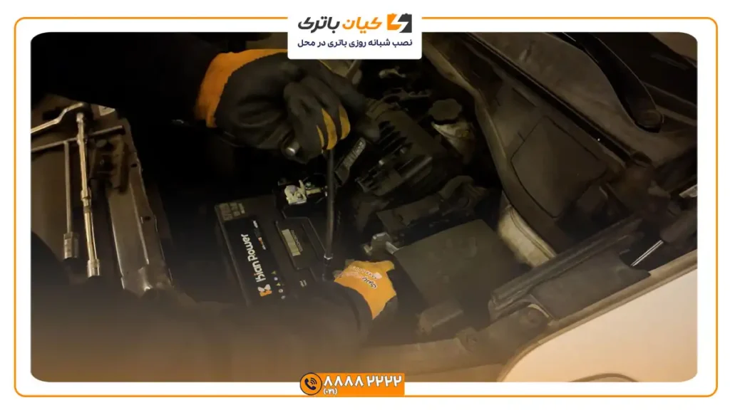 نصب باتری هیوندای سانتافه