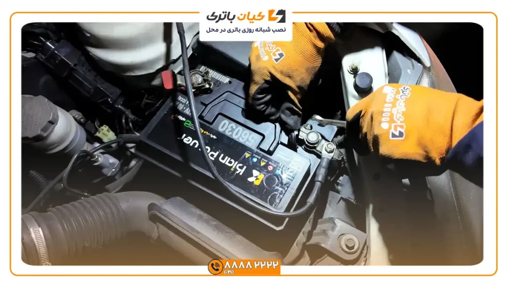 نصب باتری کیان پاور بر روی تیبا