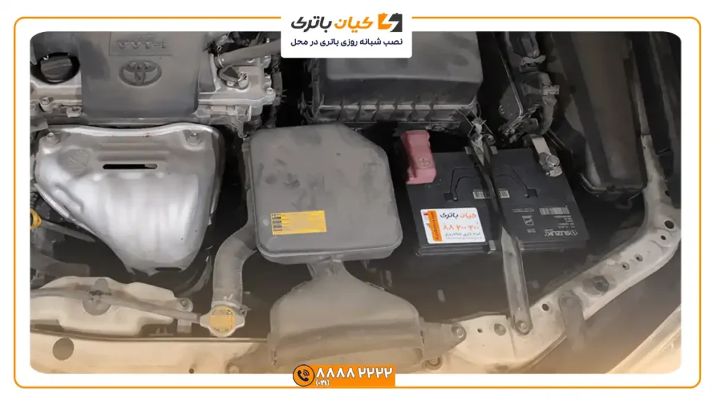 باتری کیان پاور بر روی تویوتا کمری
