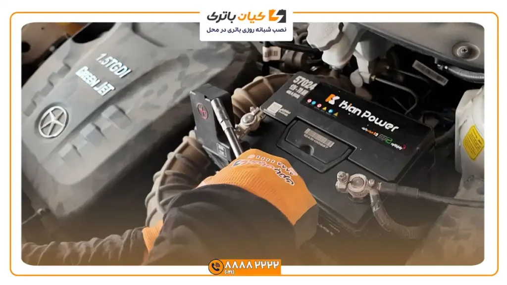 نصب باتری کیان پاور بر روی جک اس 5