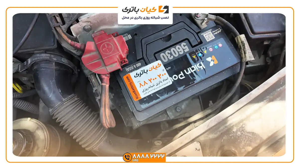 باتری کیان پاور بر روی خودرو تندر 90