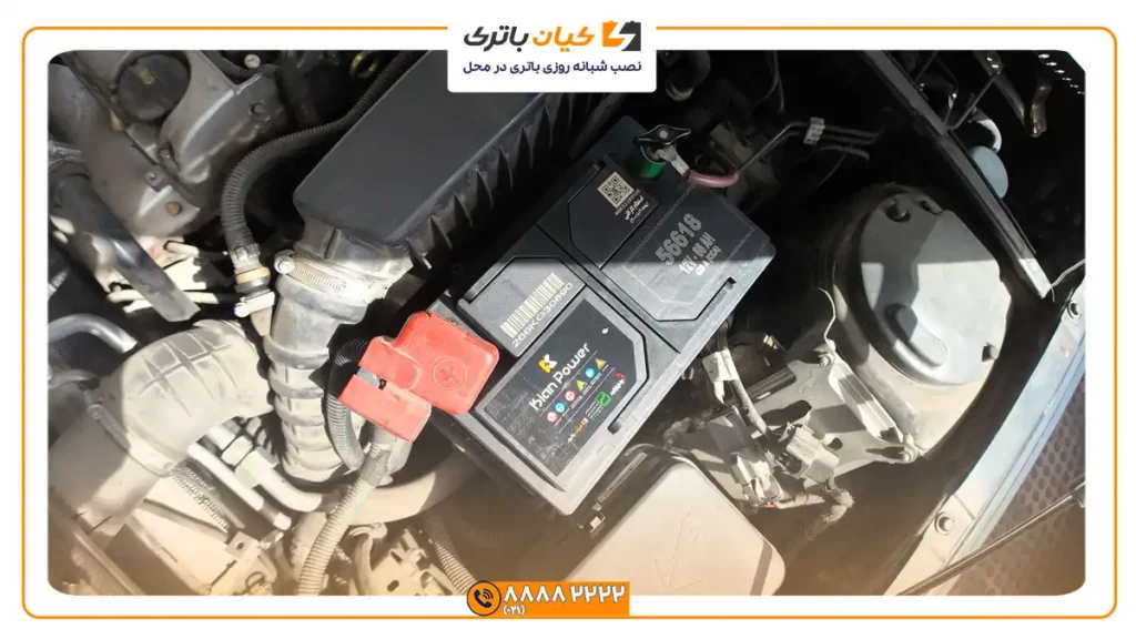 نصب باتری کیان پاور بر روی خودرو دنا
