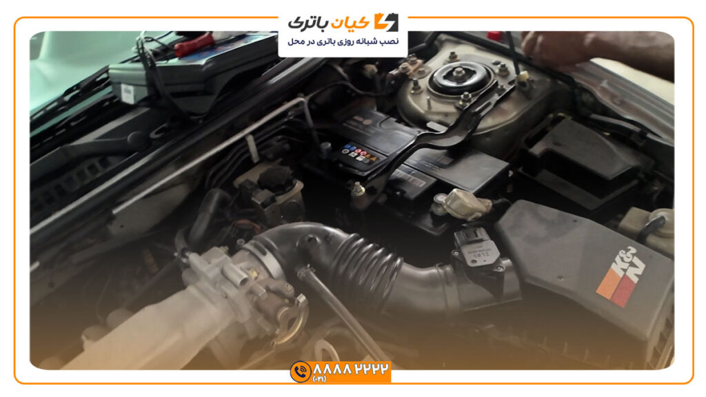 نصب باتری کیان پاور بر روی مزدا 323