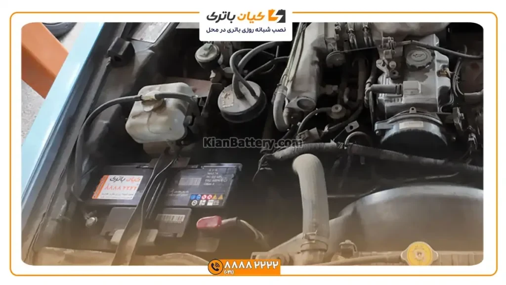 باتری کیان پاور بر روی وانت مزدا