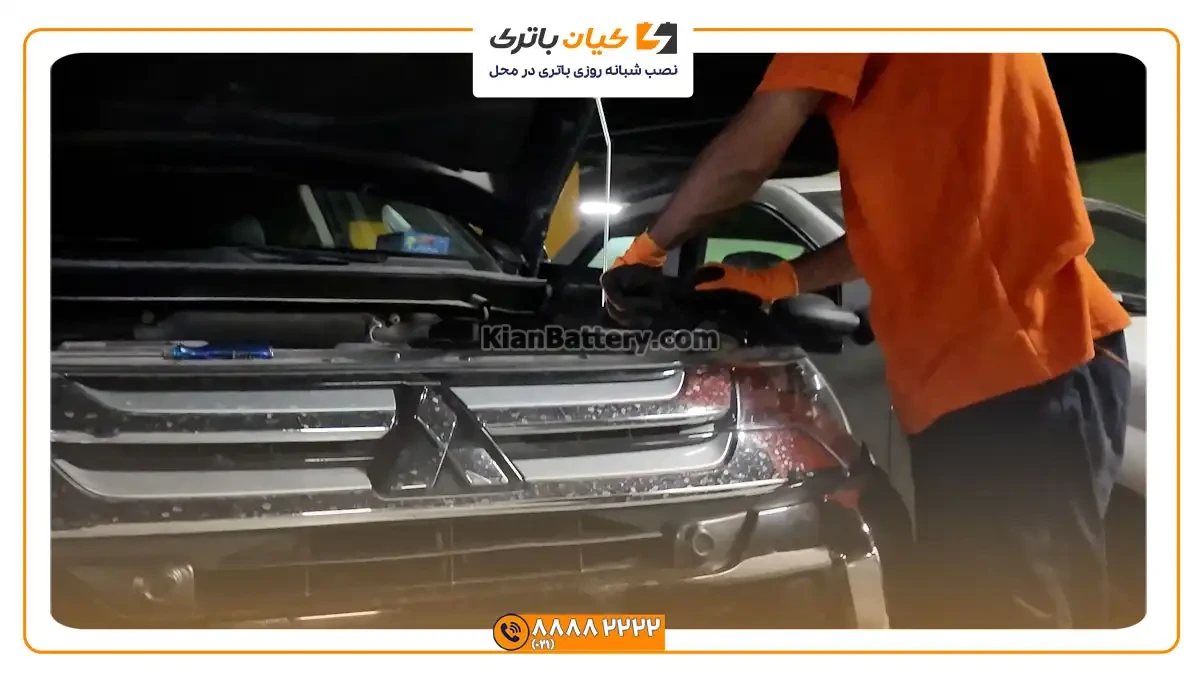 نصب و تعویض باتری میتسوبیشی اوتلندر