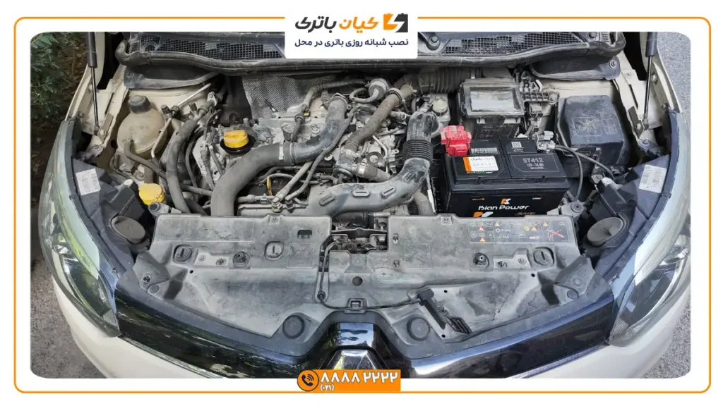 محل قرارگیری باتری رنو کپچر