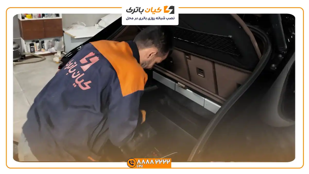 نصب باتری پورشه ماکان 1