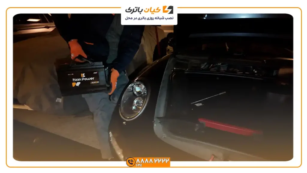باتری کیان پاور بر روی پورشه 911
