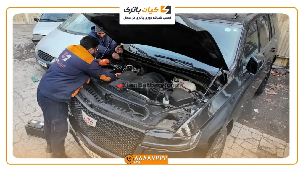 در محل باتری کادیلاک اسکالید