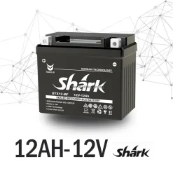 باتری 12 آمپر موتور سیکلت- برند شارک
