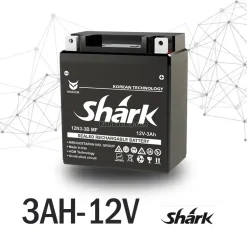 باتری 3 آمپر موتور سیکلت- برند شارک