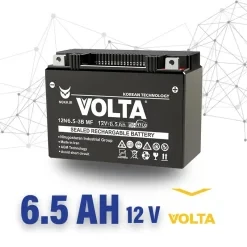 باتری 6.5 آمپر موتور سیکلت- برند ولتا