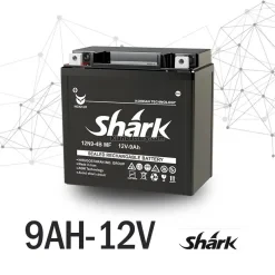 باتری 9 آمپر موتور سیکلت- برند شارک