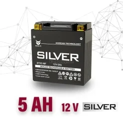 باتری 5 آمپر موتور سیکلت- برند سیلور