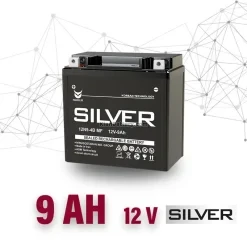 باتری 9 آمپر موتور سیکلت- برند سیلور