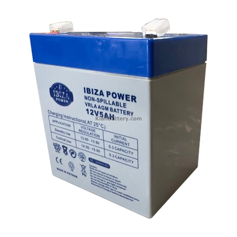 باتری 5 آمپر موتورسیکلت ایبیزا 3 باتری ایبیزا 5 آمپر 1