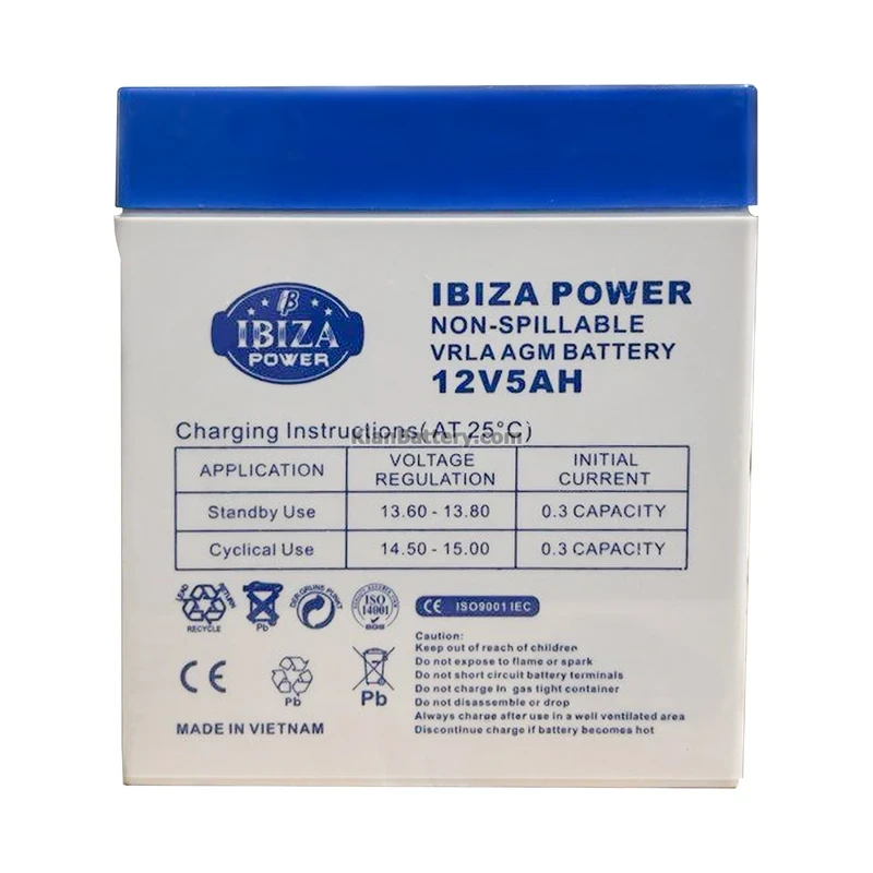 باتری 5 آمپر موتورسیکلت ایبیزا 4 باتری ایبیزا 5 آمپر 2